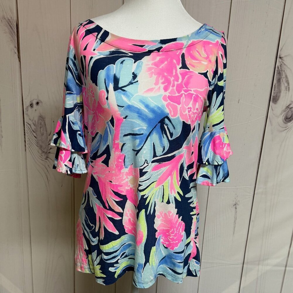 Lilly Pulitzer Lula Top Tropicolada Print – Women’s Small